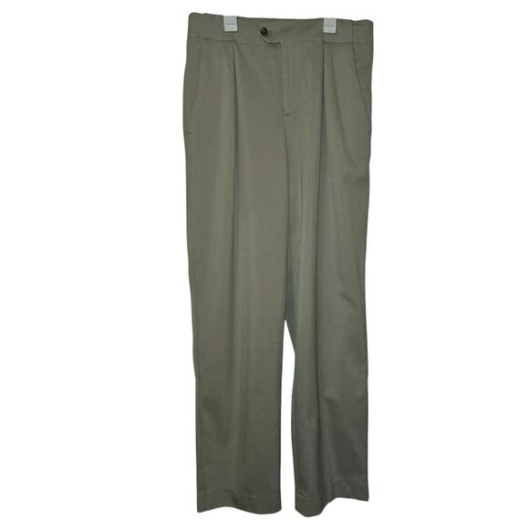 New Free People CLOSED Mawson Khaki Mid-Rise Pleated Trousers $330 SIZE 30 - Picture 4 of 8